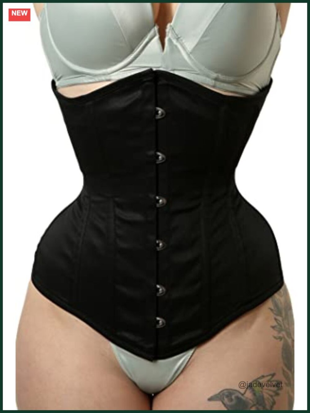 Twill Cotton Steel Boned Underbust Waist Trainer Corset